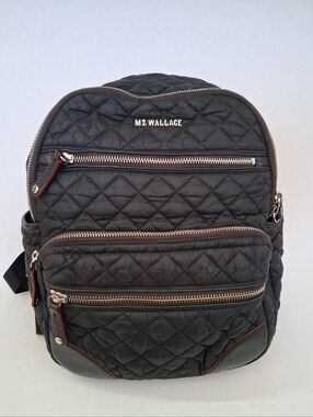 MZ Wallace Crosby Backpack Small Black 11470108 Quilted